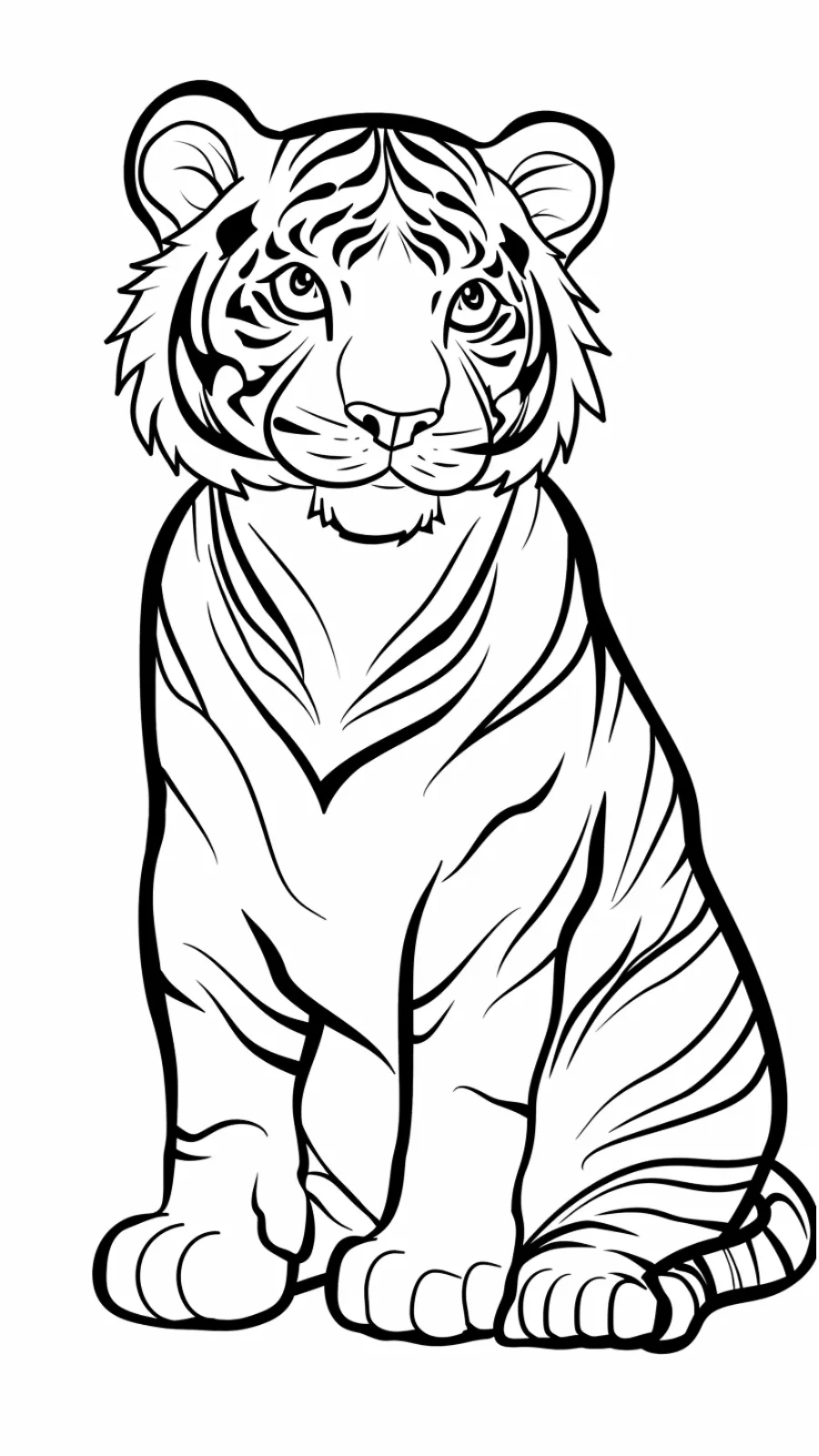 coloriage Tigre a imprimer gratuitement