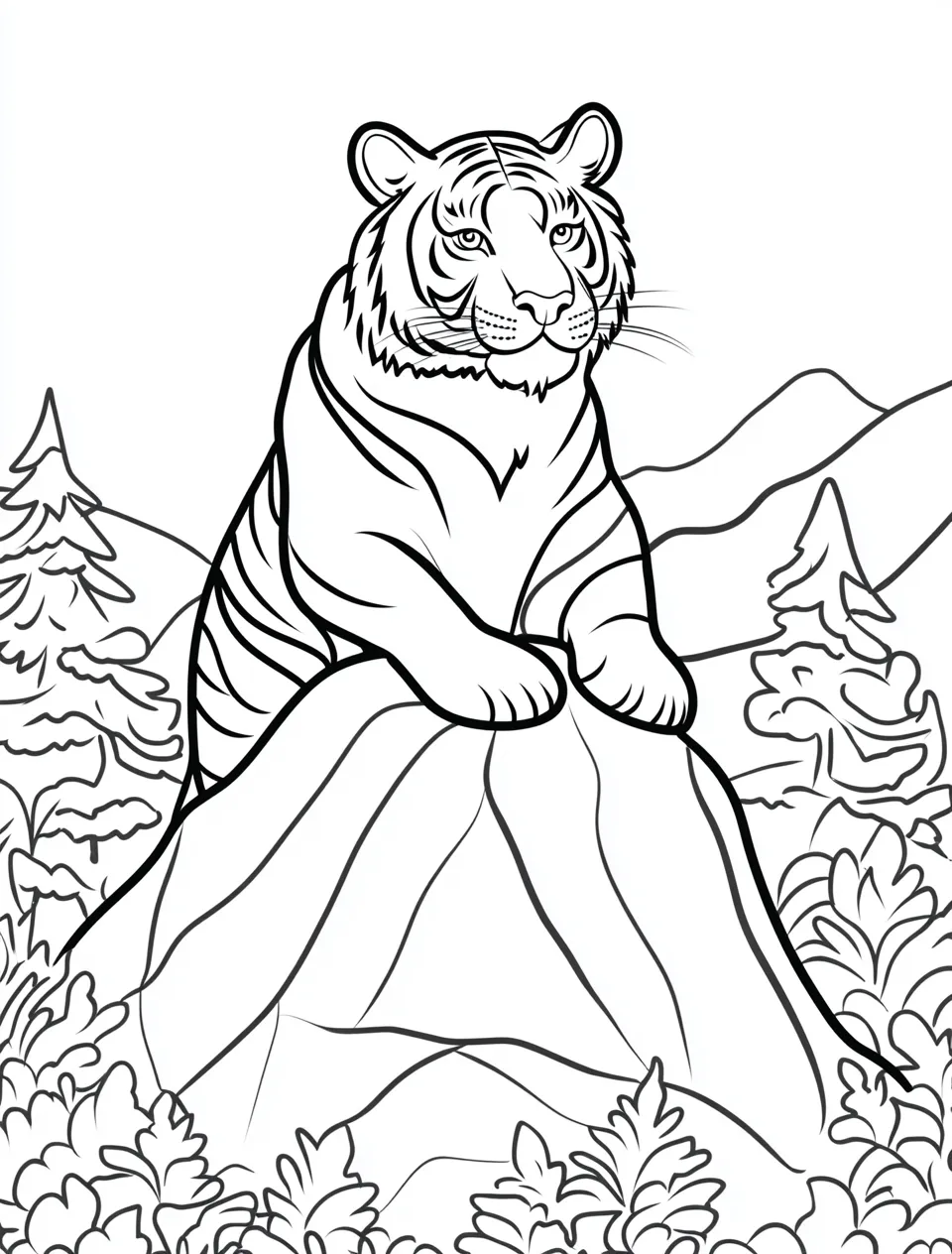 coloriage Tigre gratuit