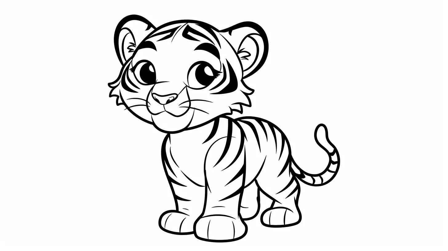 coloriage Tigre à imprimer pdf gratuit