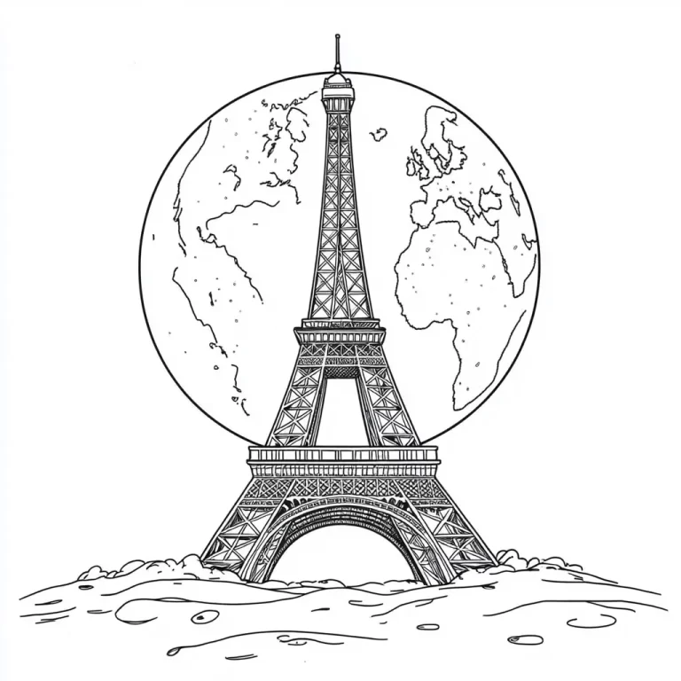 Coloriage Tour Eiffel