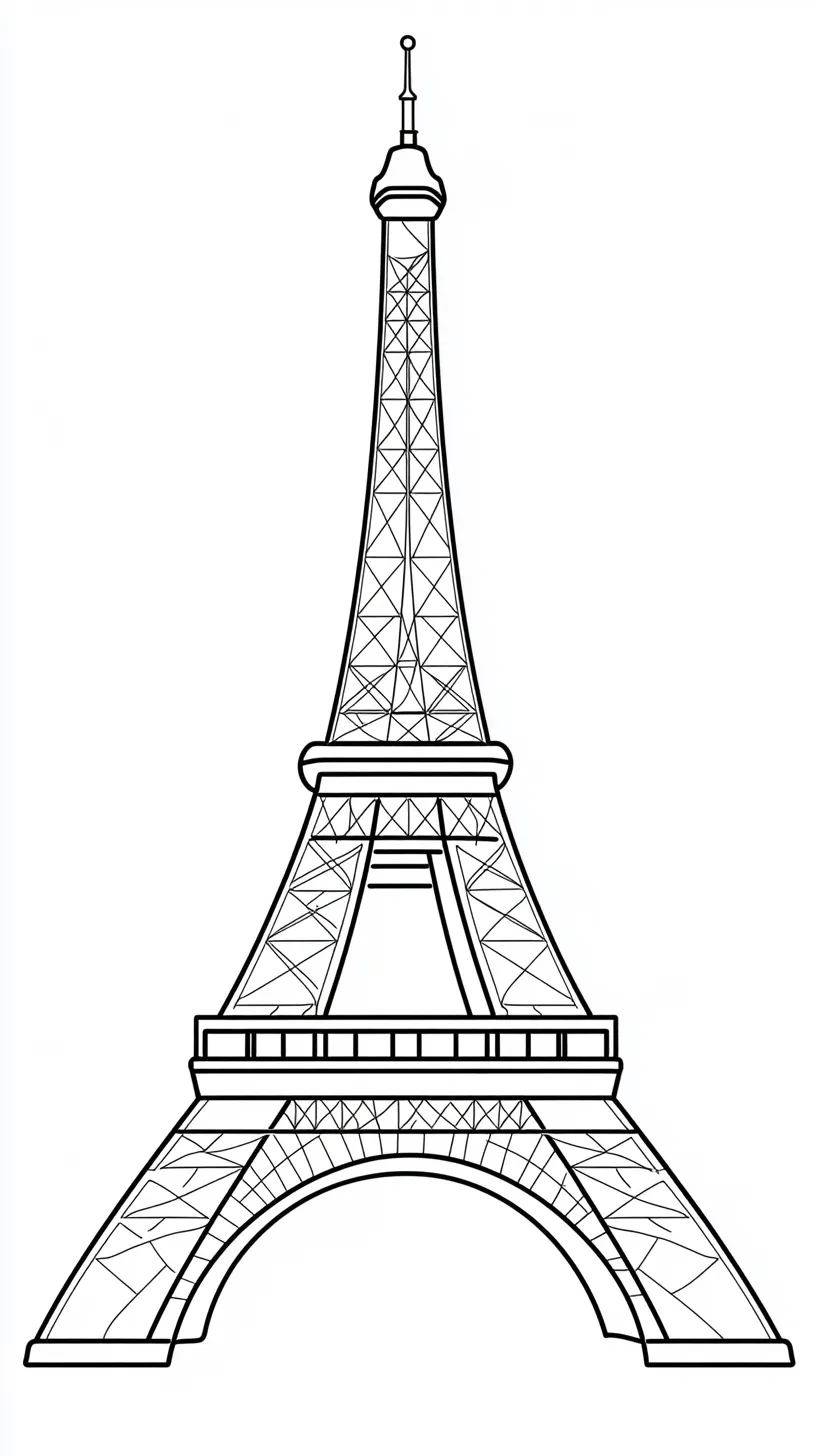 imprimer coloriage Tour Eiffel