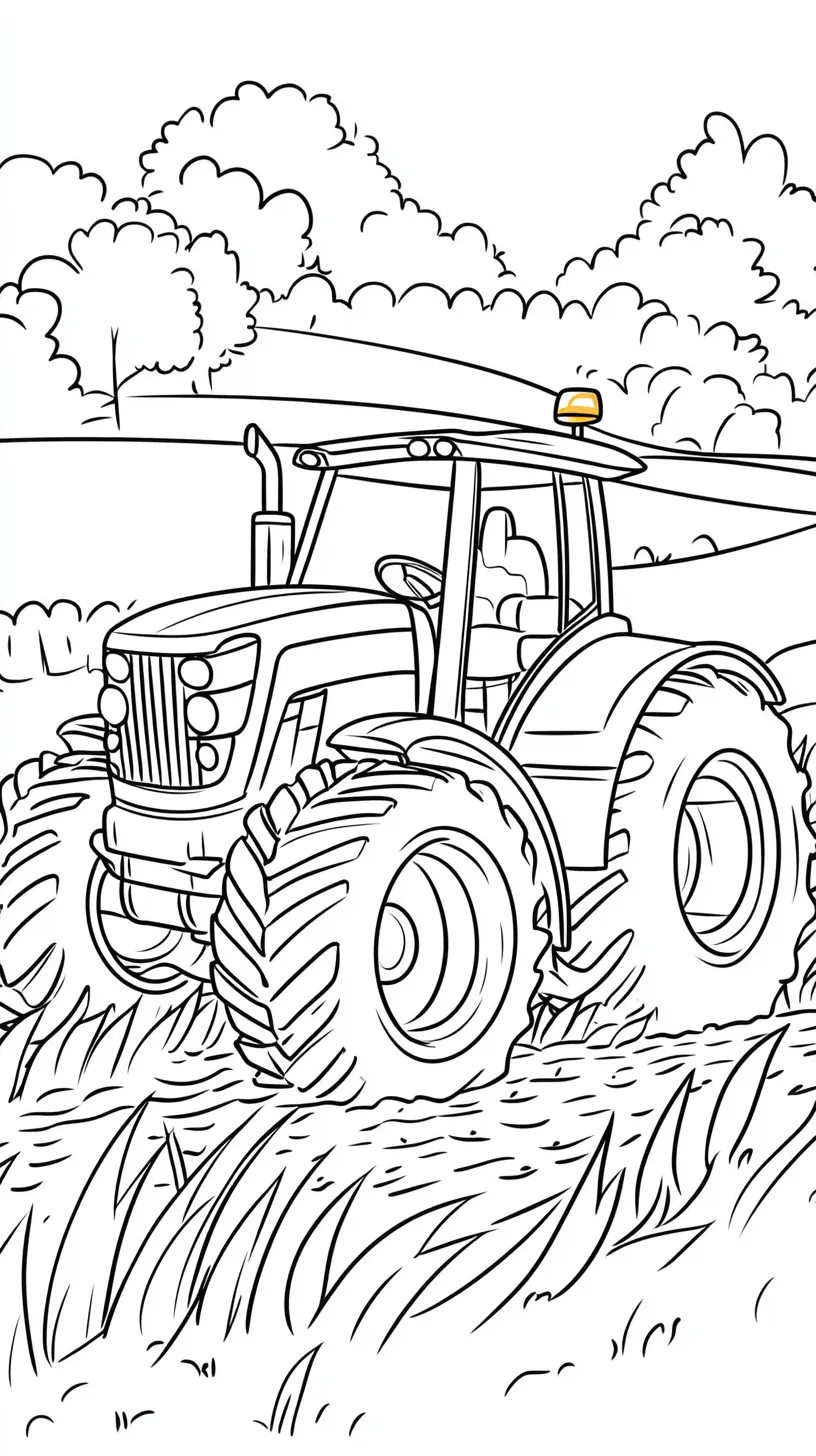 coloriage Tracteur en ligne