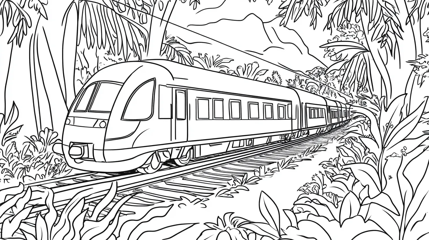 coloriage Train pour enfant gratuit