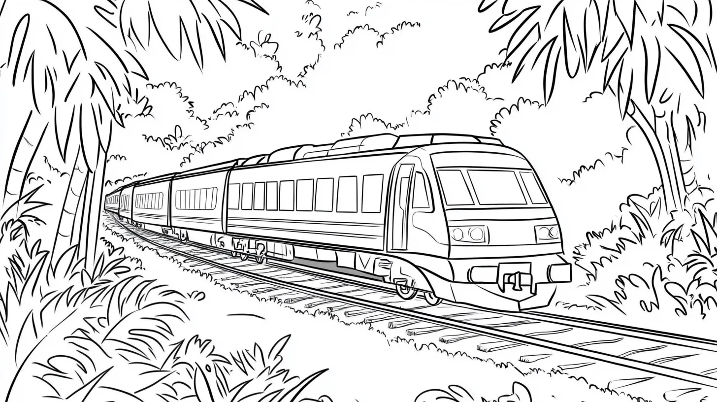 imprimer coloriage Train