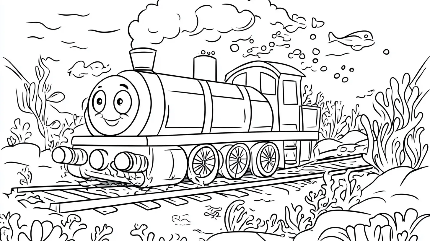 télécharger coloriage Train gratuit