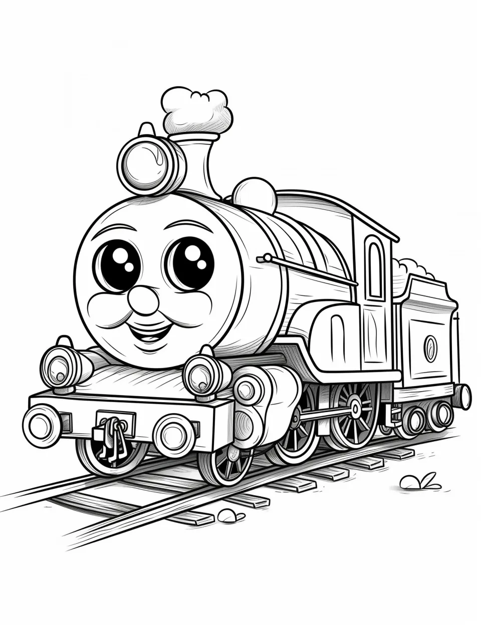 coloriage Train pour bebe a imprimer