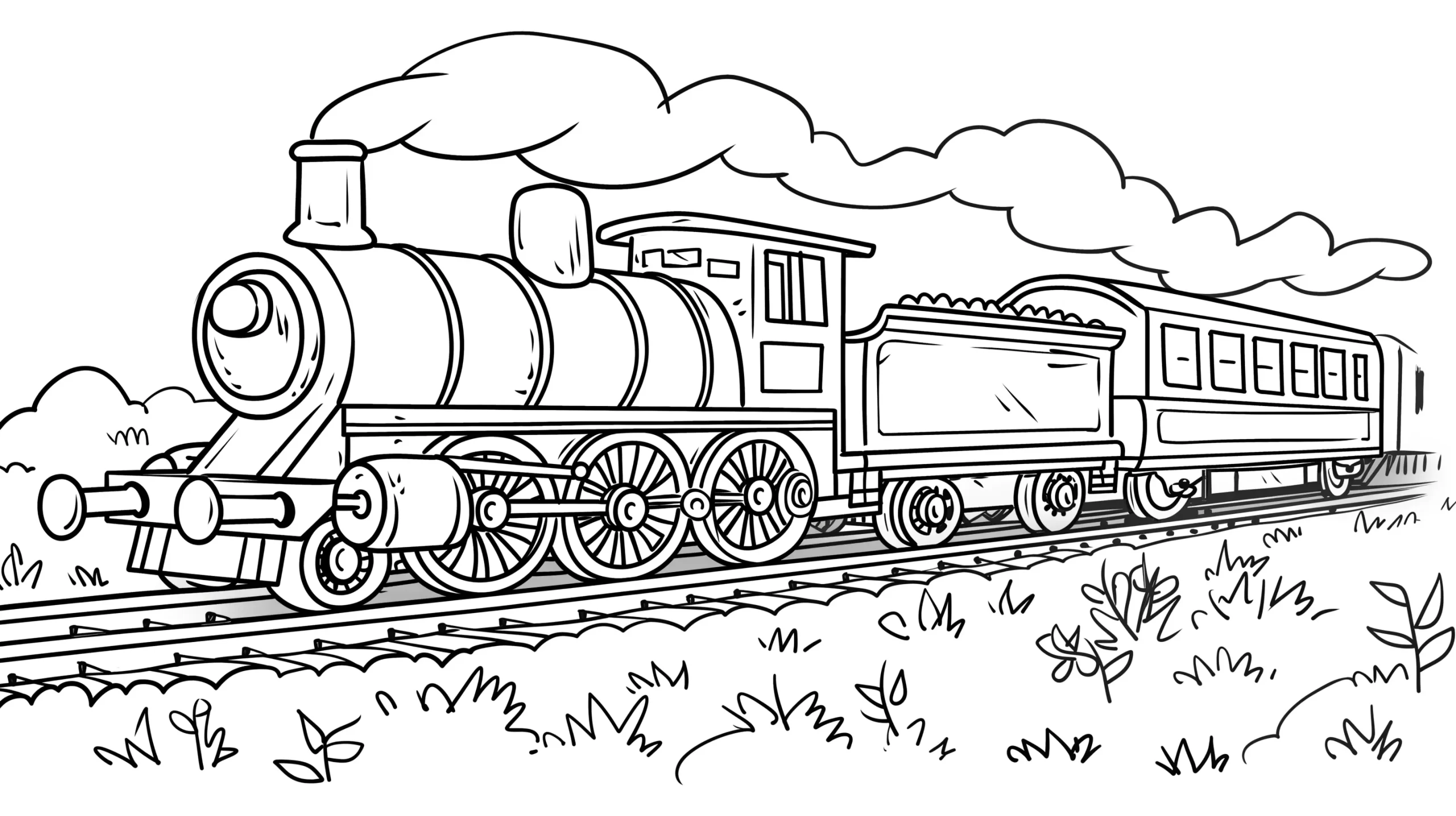 coloriage Train a imprimer