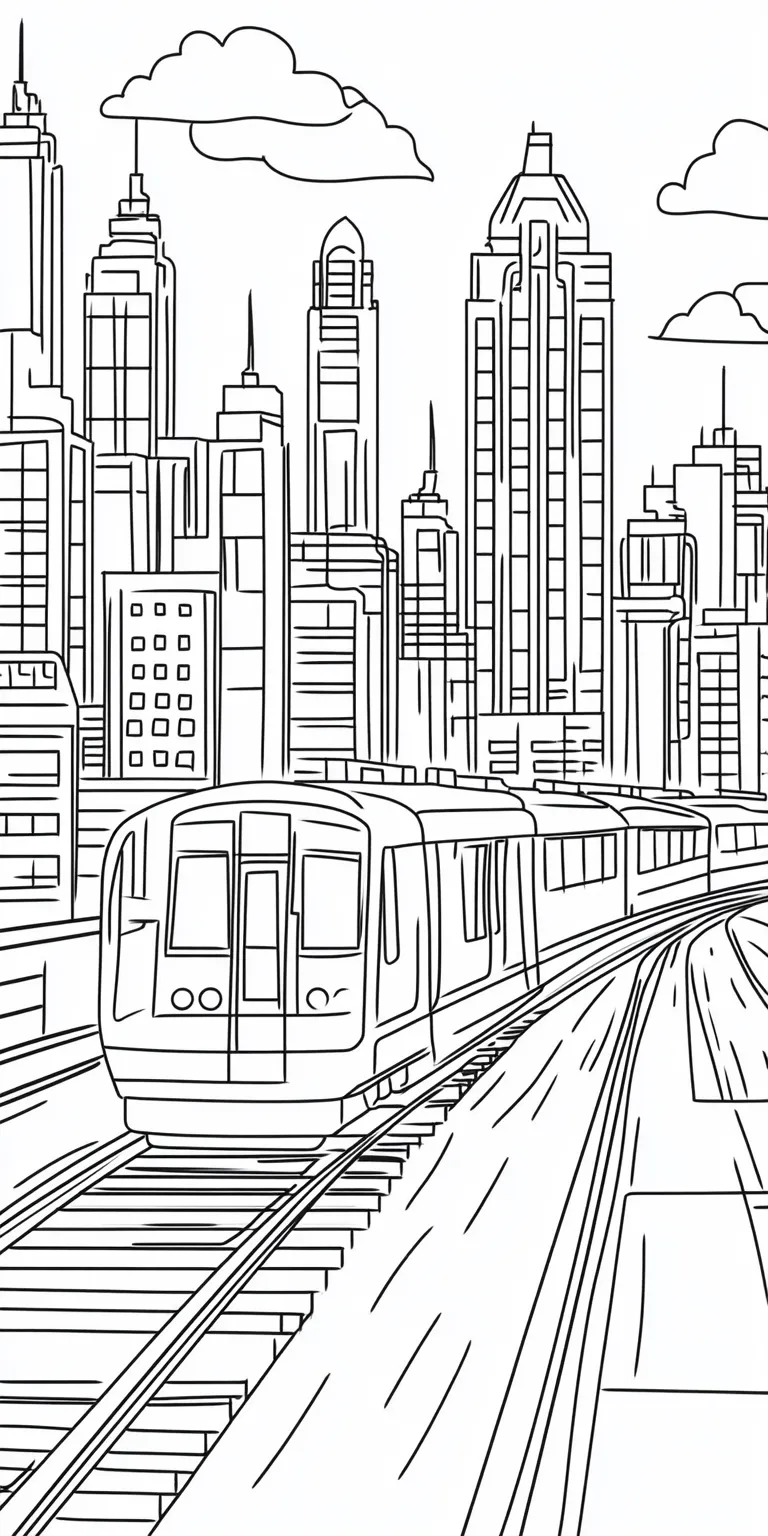 coloriage Train pour enfants a imprimer gratuit 1