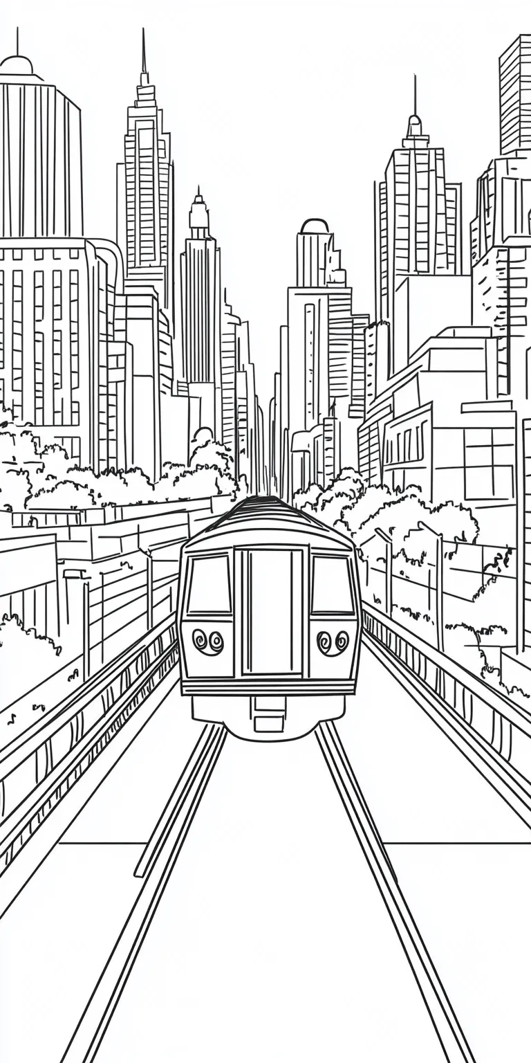 coloriage Train à imprimer pdf gratuit