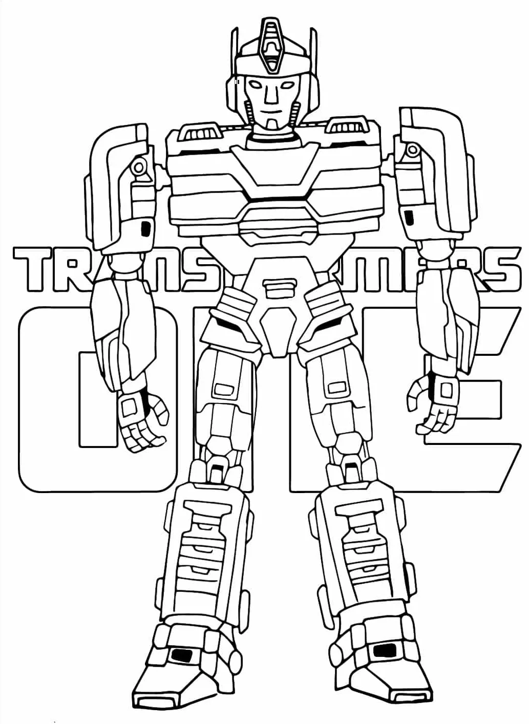 coloriage Transformers One pour enfant de à imprimer 1