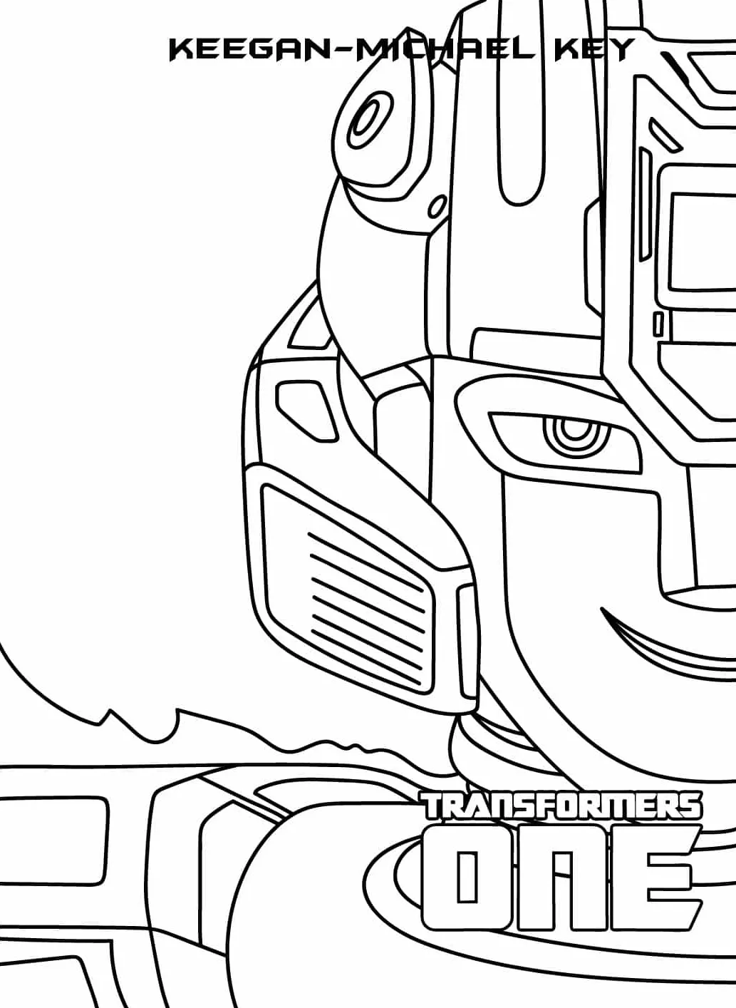 imprimer coloriage Transformers One