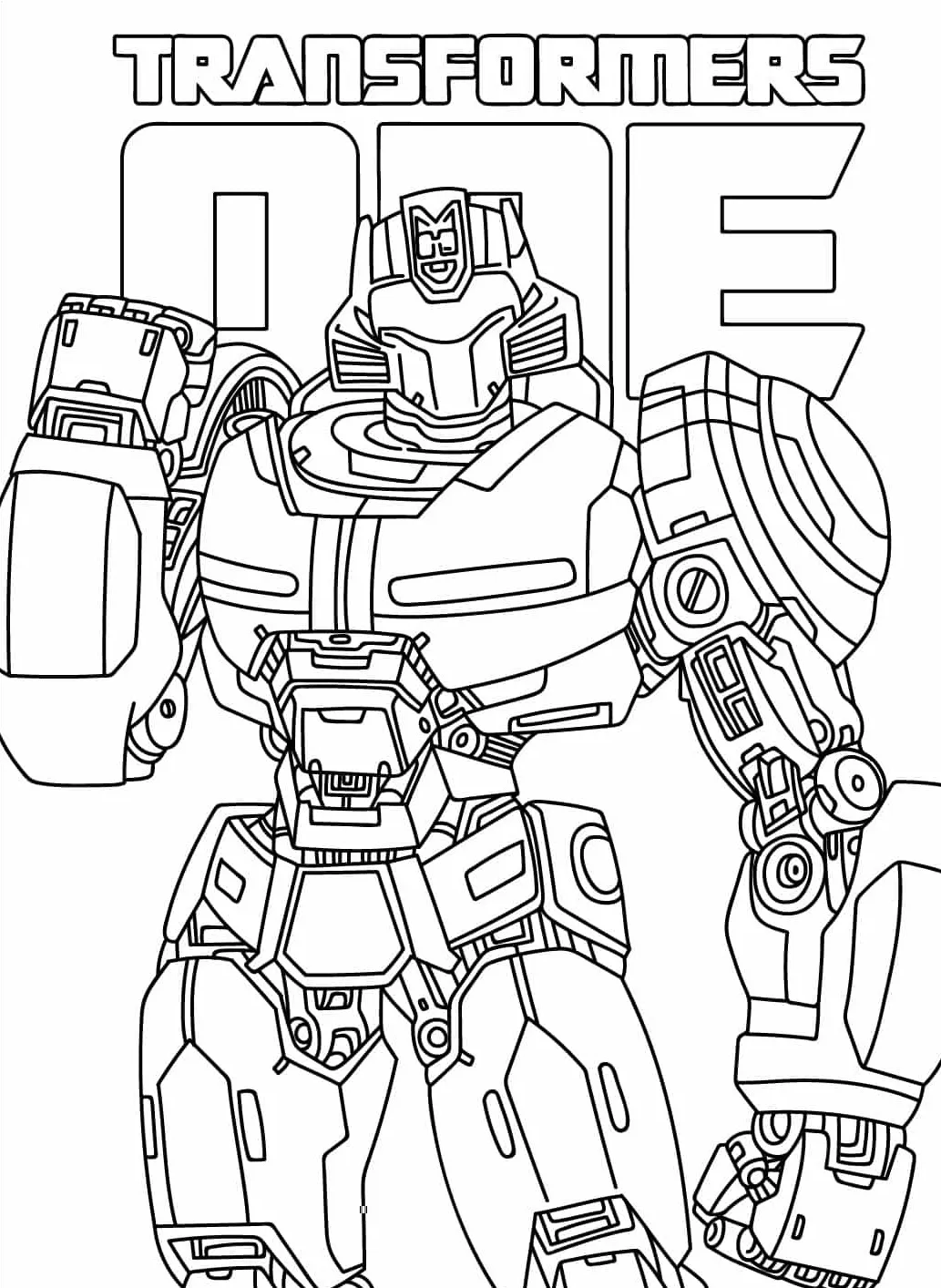 coloriage Transformers One pour enfant de à imprimer