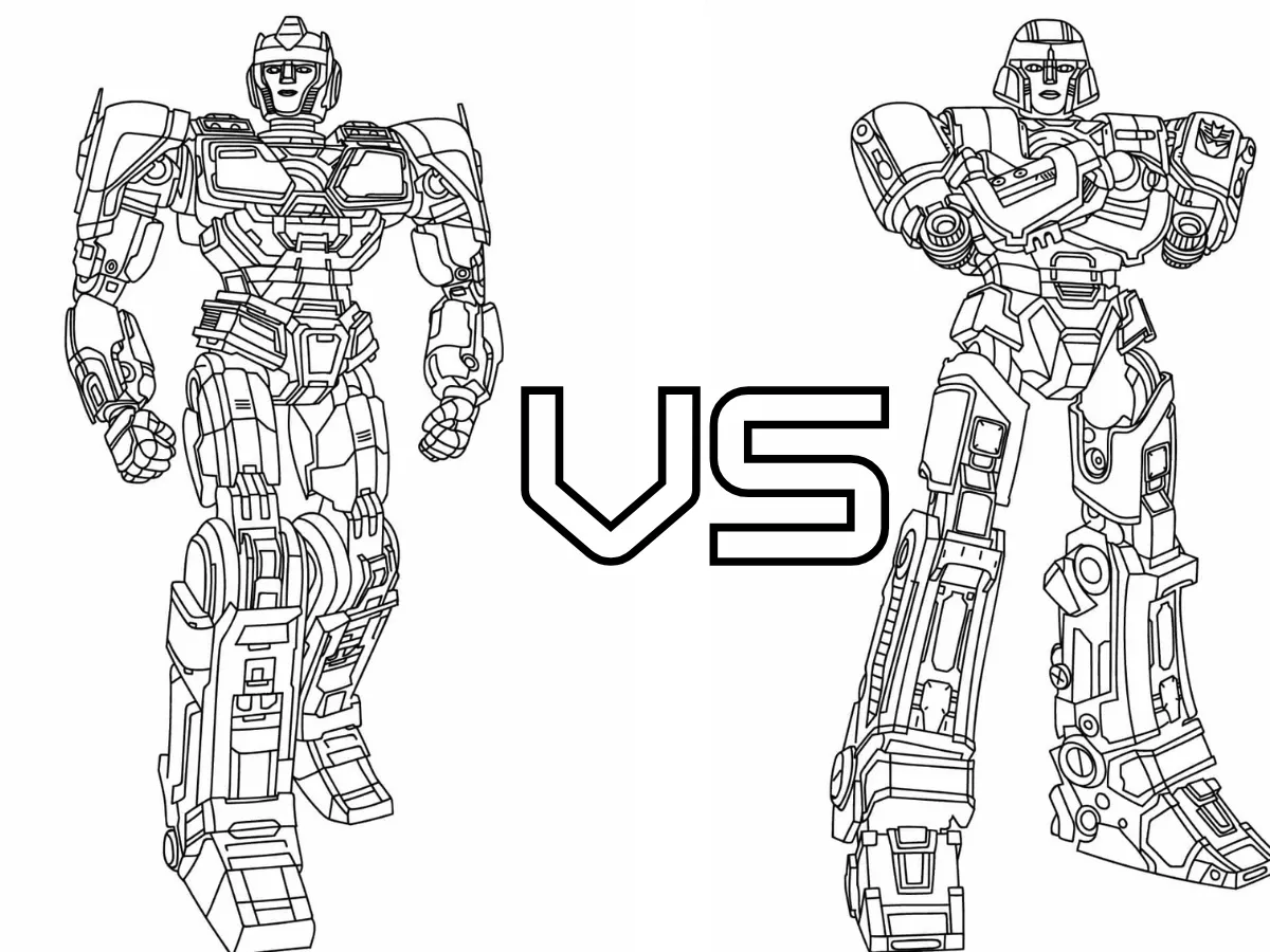 coloriage Transformers One à imprimer pour enfant de 9 ans