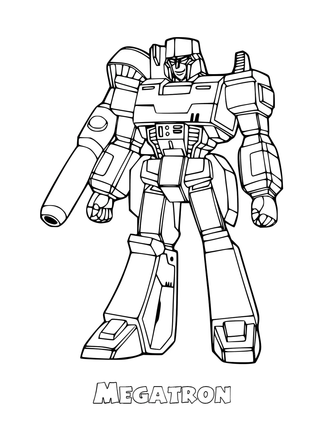 coloriage Transformers One pour bebe a imprimer