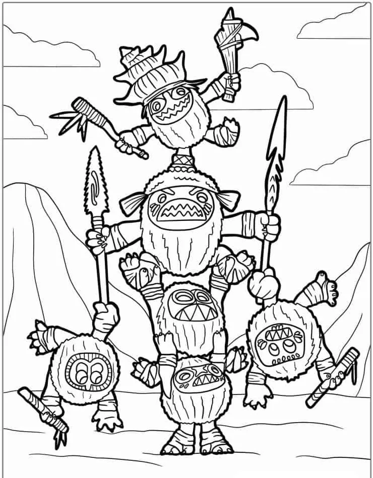 coloriage Vaiana gratuit à imprimer 1