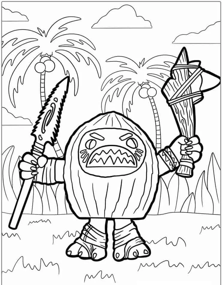 coloriage Vaiana à imprimer pour enfants 2