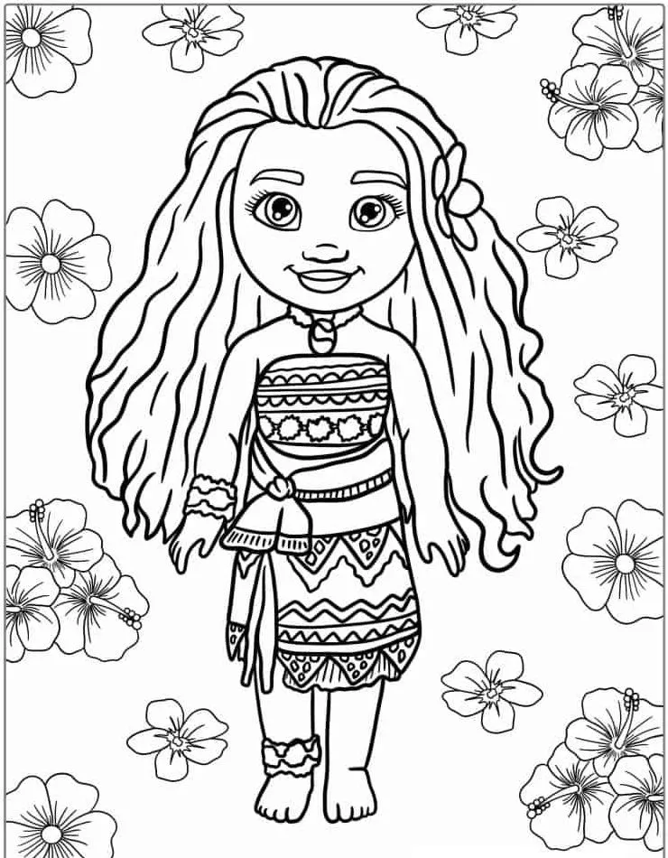 imprimer coloriage Vaiana