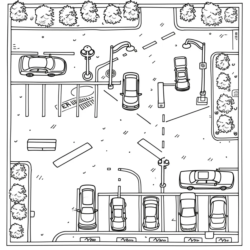 coloriage Voiture pour enfant de 10 ans