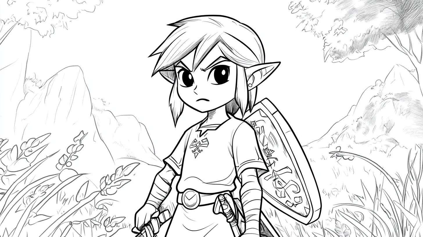 coloriage Zelda et dessins 2