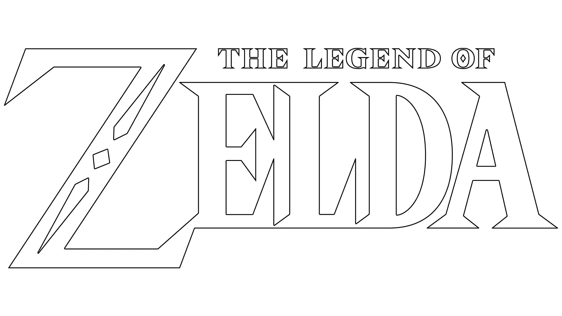 coloriage Zelda à imprimer pdf gratuit