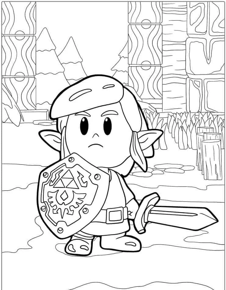 coloriage Zelda gratuit