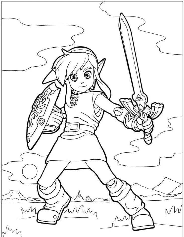 coloriage Zelda et dessins 1