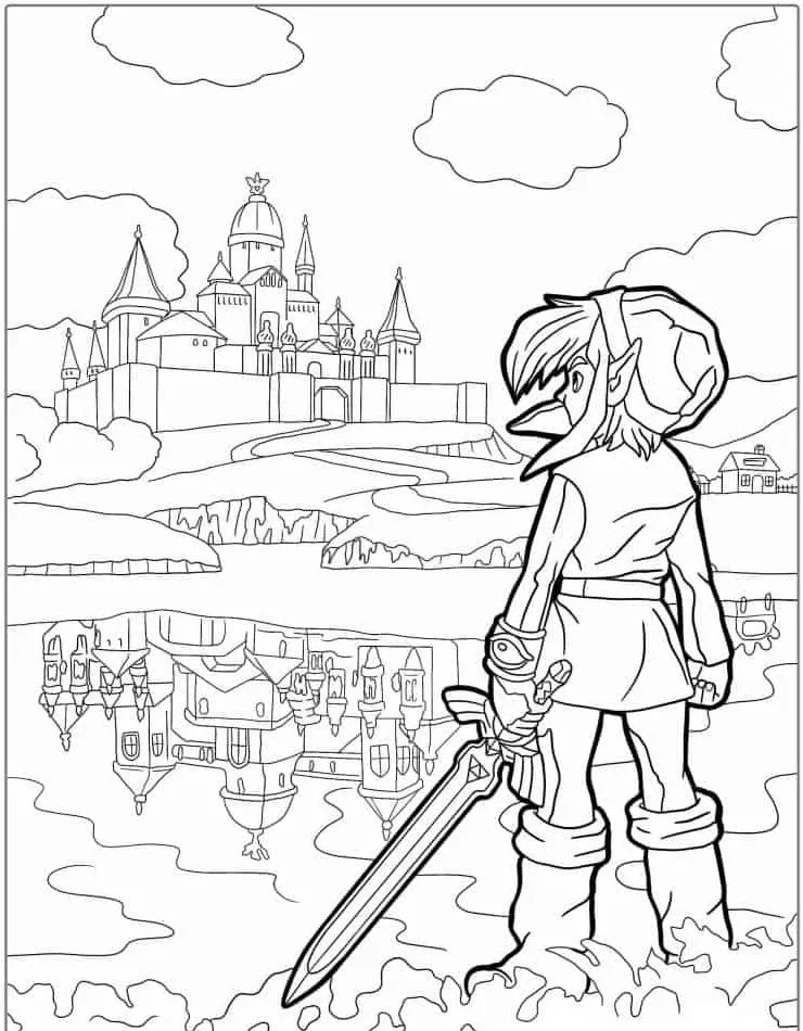 télécharger coloriage Zelda gratuit