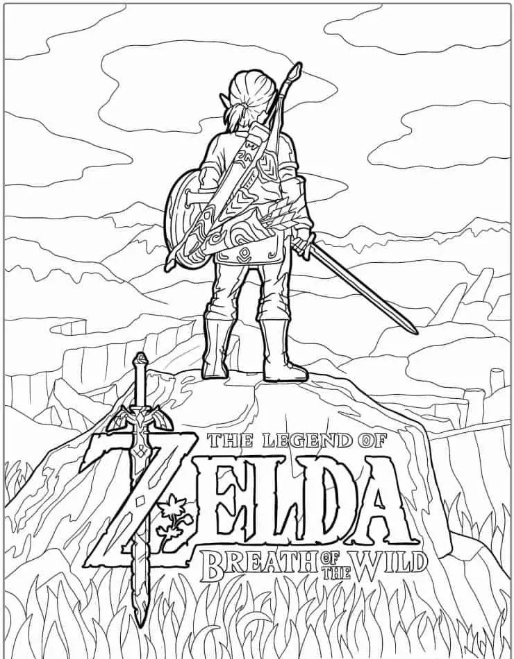 coloriage Zelda à imprimer gratuitement pdf