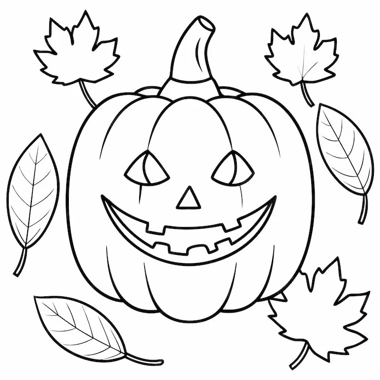 coloriage citrouille en ligne pour enfant