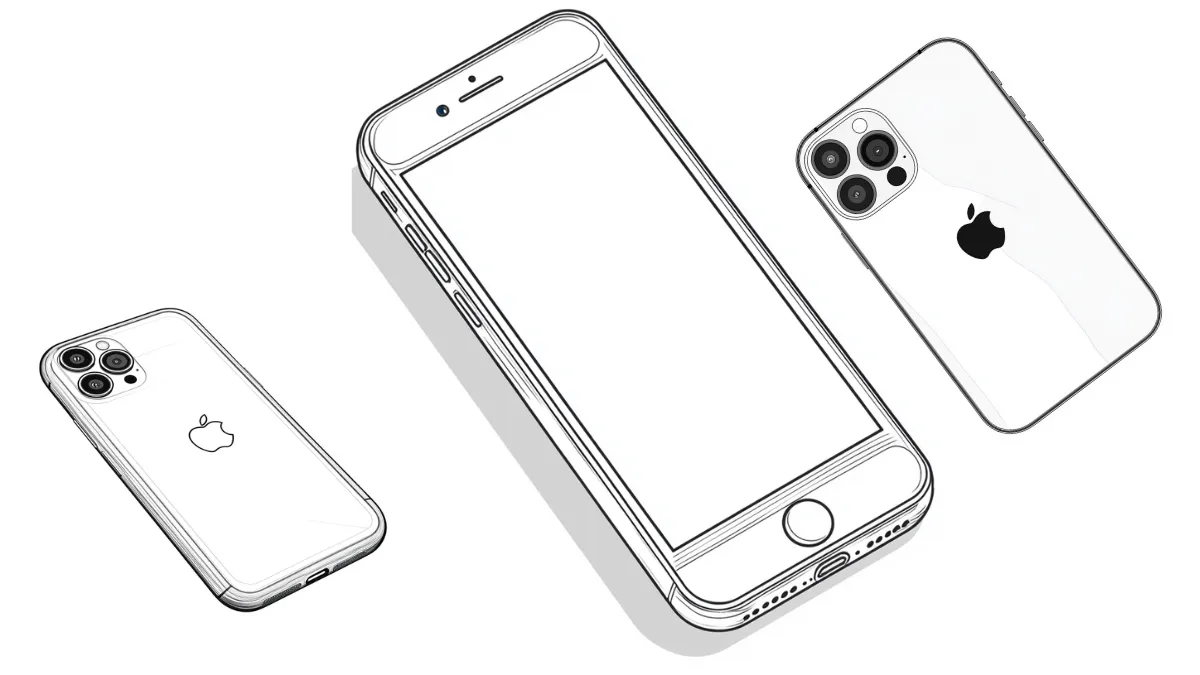 coloriage iPhone a imprimer pour enfant de 4 ans