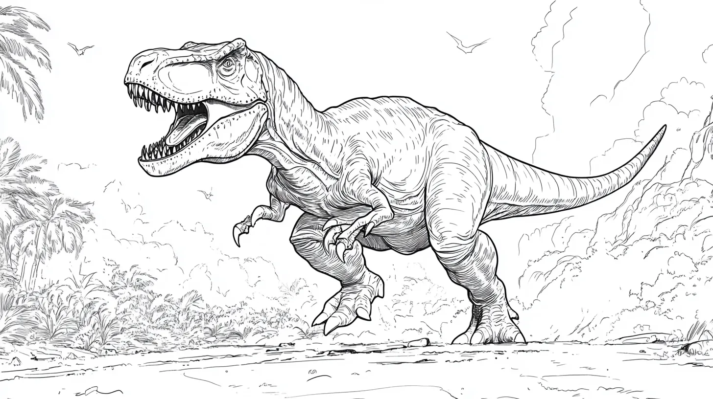 coloriage jurassic world en ligne 1