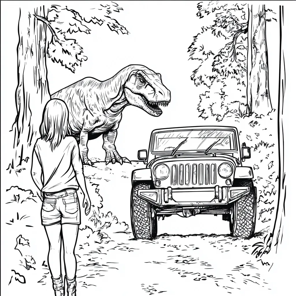 coloriage jurassic world pour enfants a imprimer gratuit 1