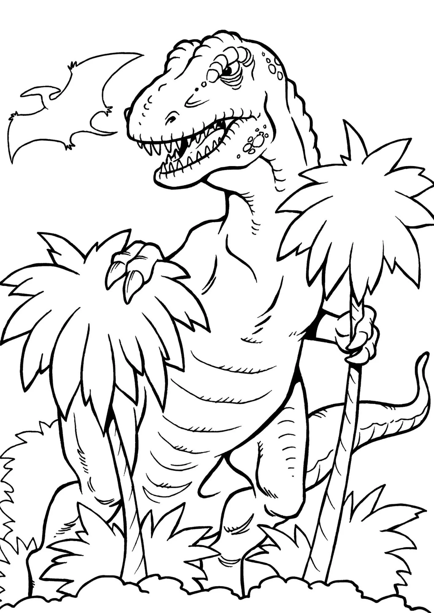 coloriage jurassic world à imprimer pour enfant de 3 ans 1