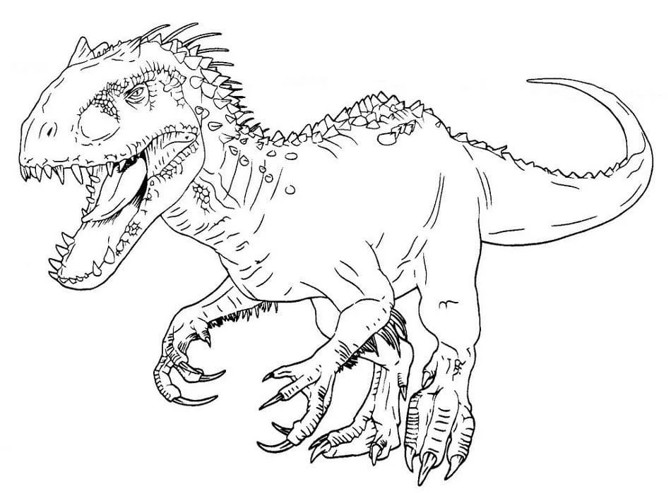 coloriage jurassic world a telecharger