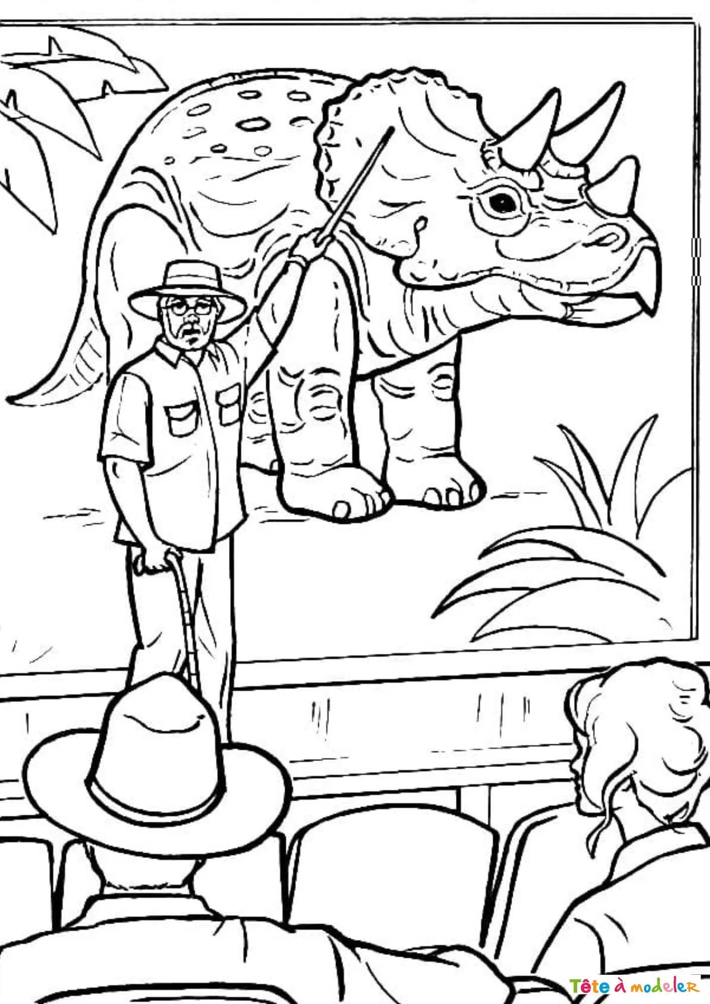 coloriage jurassic world à imprimer pdf 1