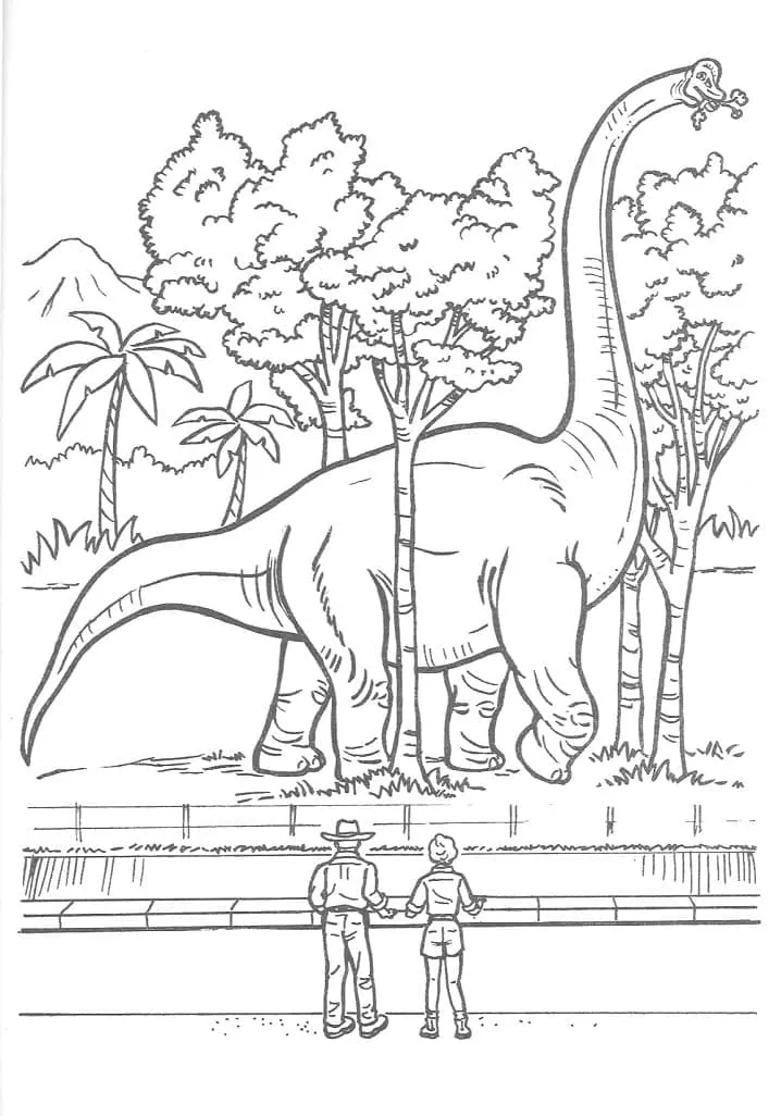 coloriage jurassic world à imprimer gratuit