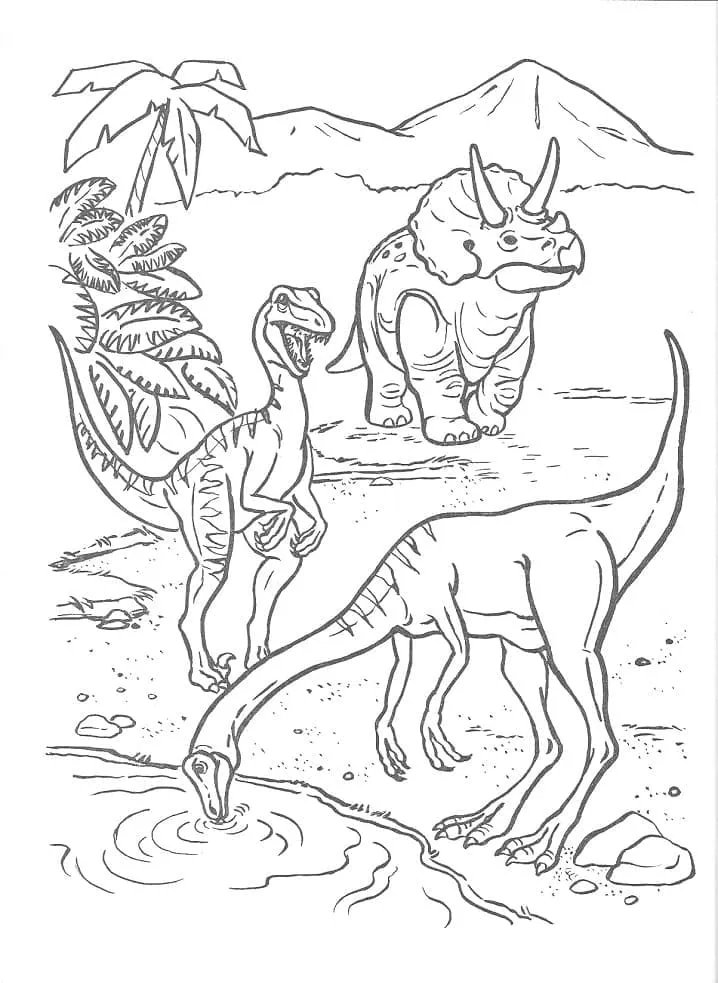 coloriage jurassic world pour enfant de 4 ans 2