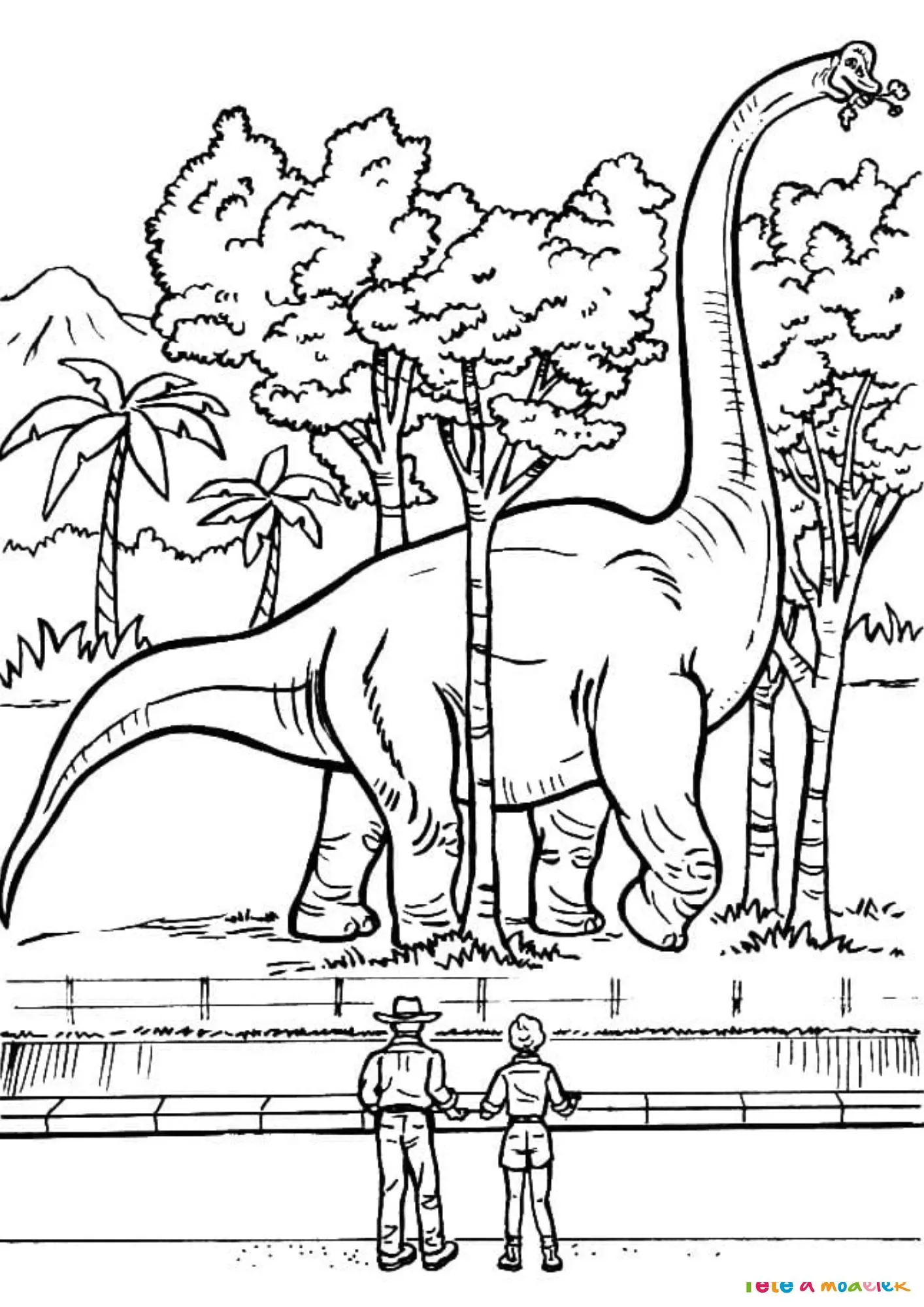 coloriage jurassic world pour enfant a imprimer gratuit 1