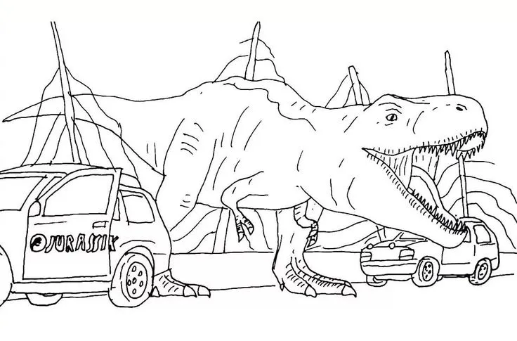 coloriage jurassic world pour enfant de 8 ans