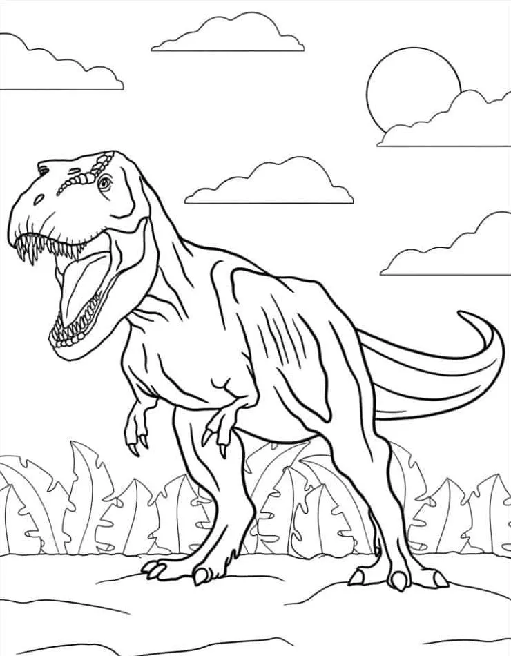 coloriage jurassic world à imprimer pour enfant de 8 ans