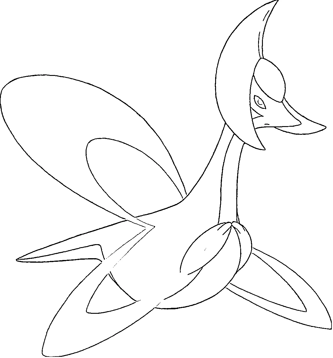 coloriage pokemon legendaire à imprimer kawaii