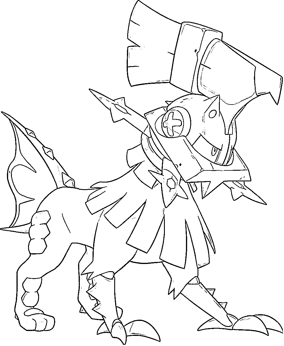 coloriage pokemon legendaire a colorier en ligne