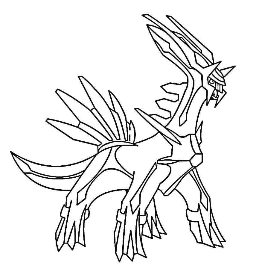 imprimer coloriage pokemon legendaire 2