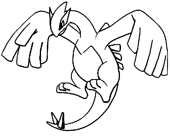 coloriage pokemon legendaire pour enfant de 6 ans