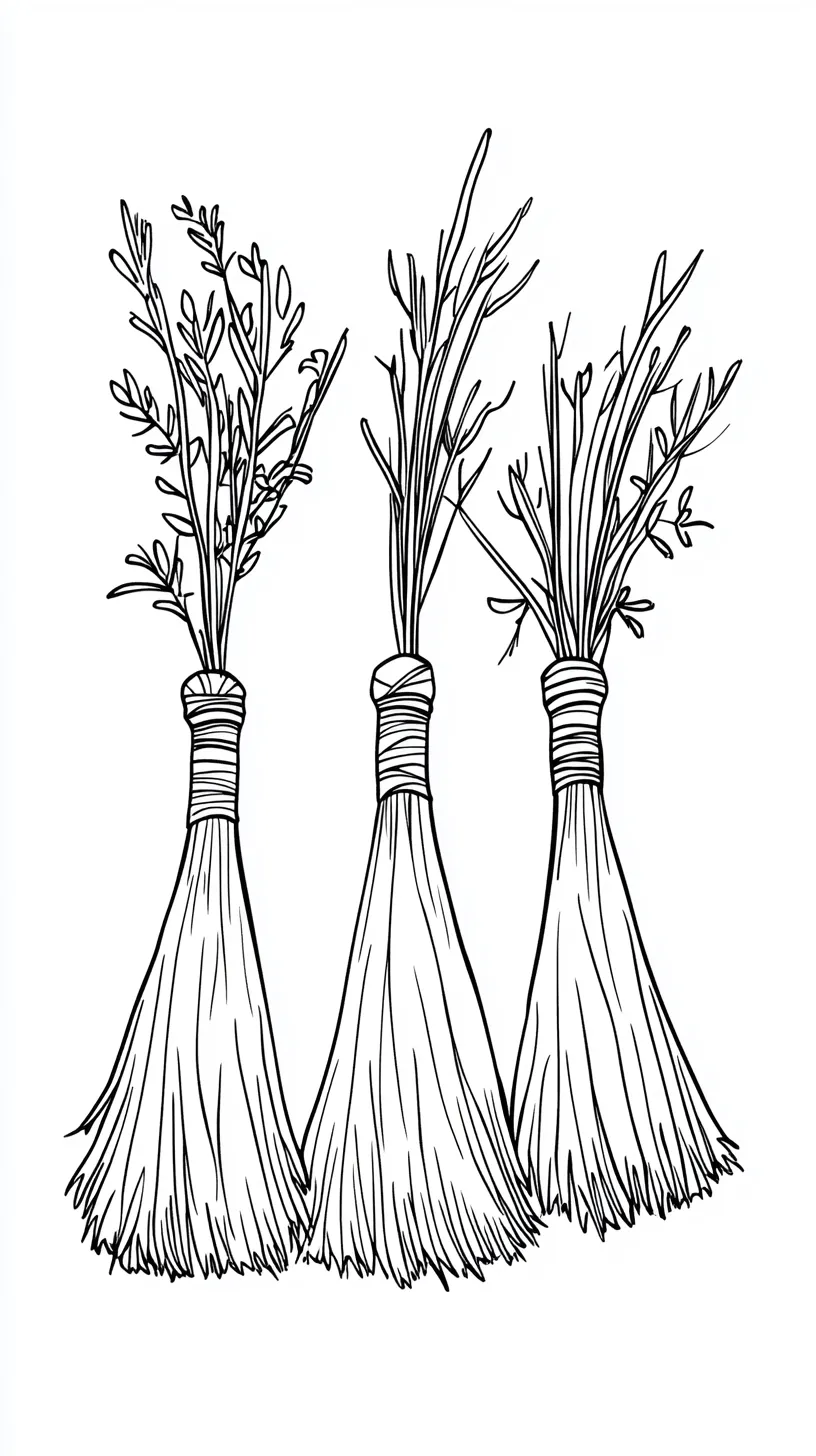 coloriage sorcière pour enfants à imprimer