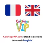 ColoriageVIP.com が拡張され、英語も利用できるようになりました。