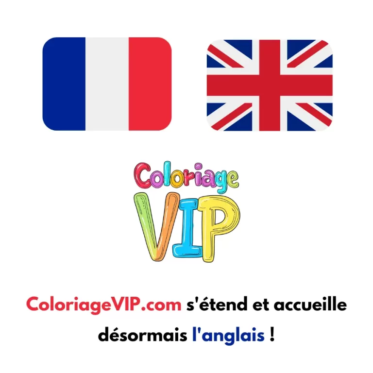Coloriage ColoriageVIP.com s’étend et accueille désormais l’anglais !