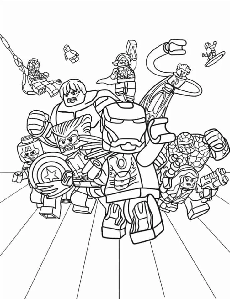 image pour coloriage s Lego enfant