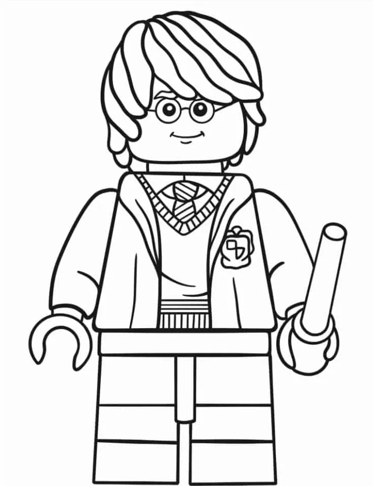 coloriage s Lego à imprimer pour enfant de 9 ans