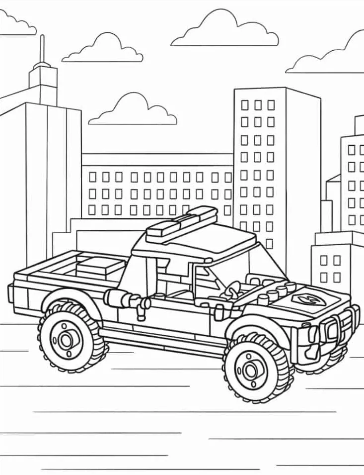 image de coloriage s Lego pour enfant